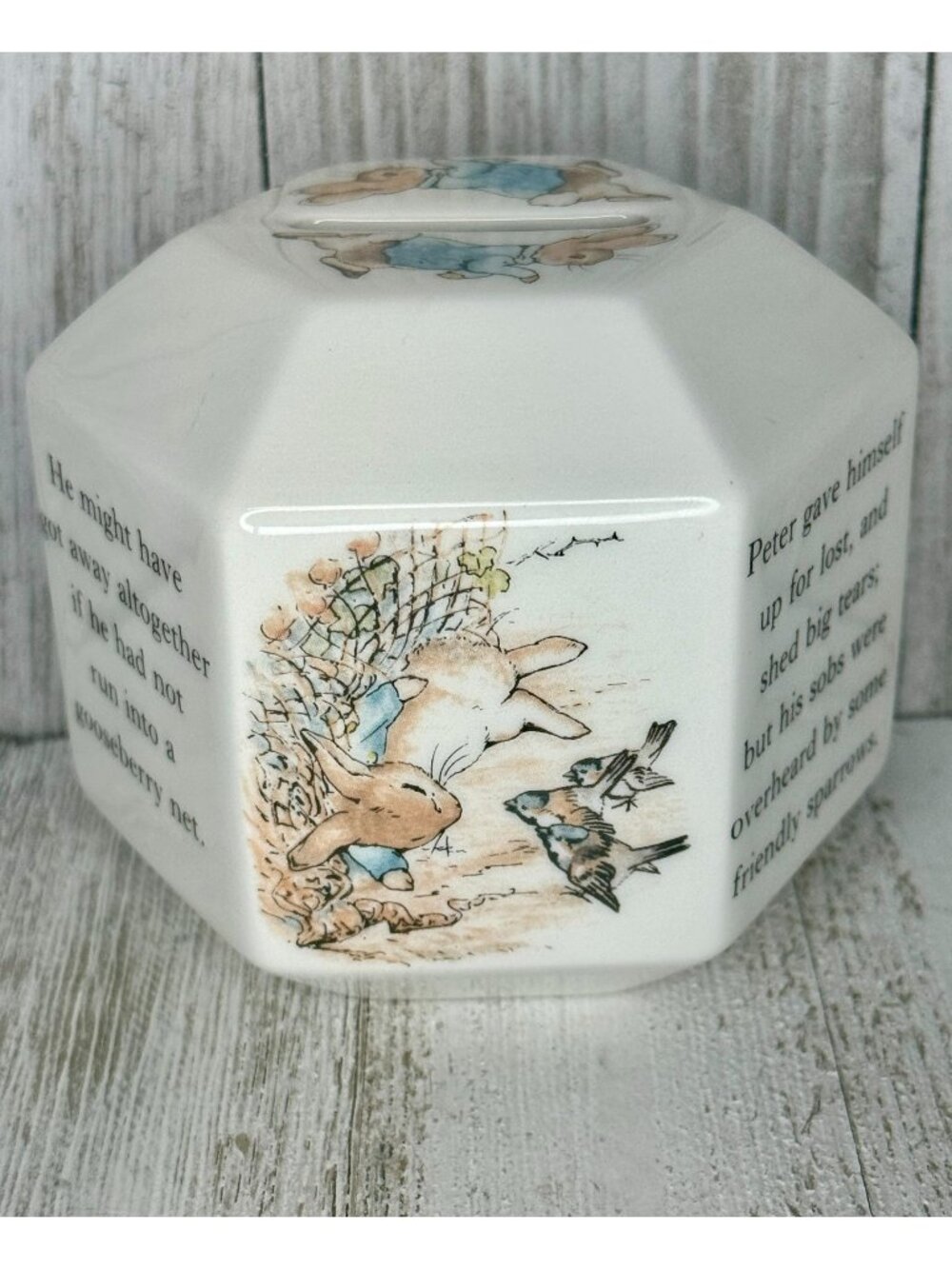 Vintage Wedgwood Beatrix Potter Peter Rabbit Bank Money Box